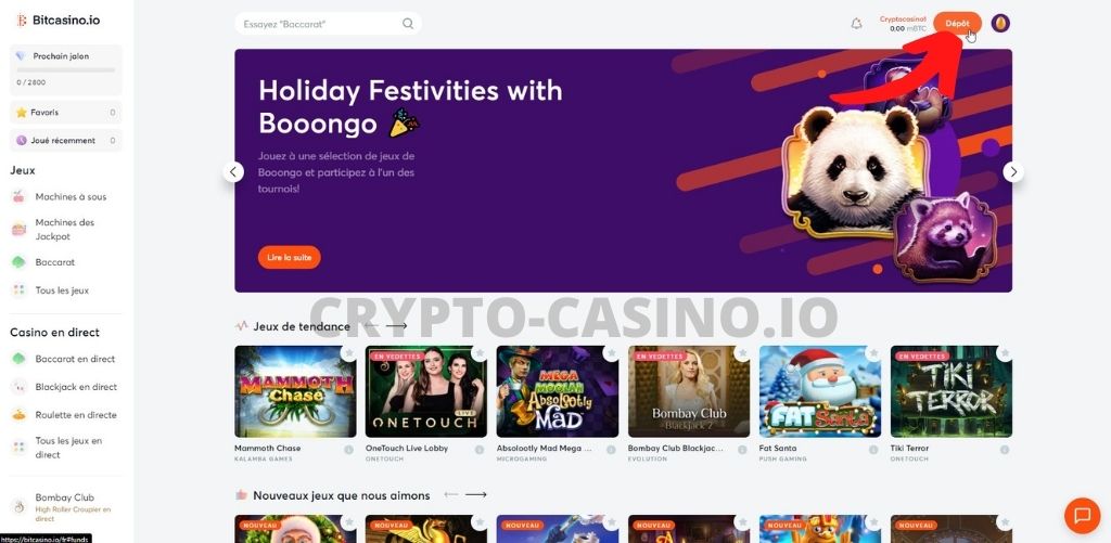 déposer sur bitcasino