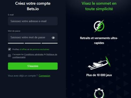 Comment s’inscrire sur Bets.io